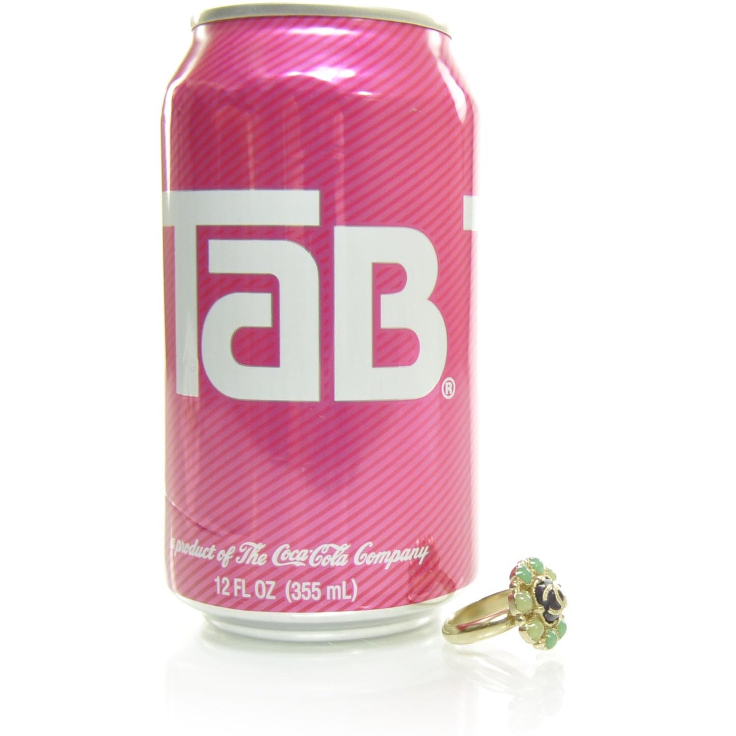 CC Cabochon Ring 6.5 Green and Gold