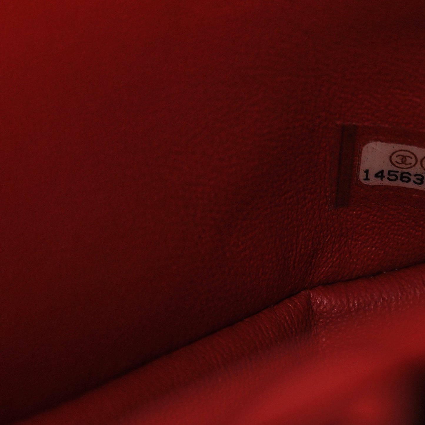 Lambskin Quilted Jumbo Double Flap Red