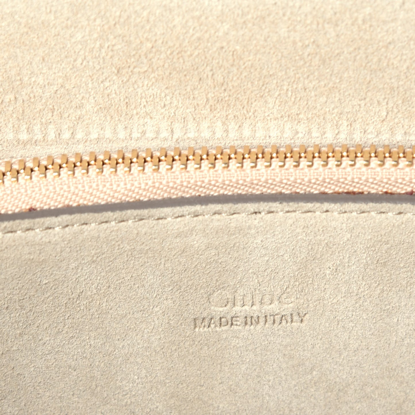 Suede Calfskin Medium Faye Shoulder Bag Pearl Beige