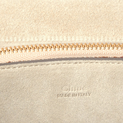 Chloe Suede Calfskin Medium Faye Shoulder Bag Pearl Beige 6 of 8