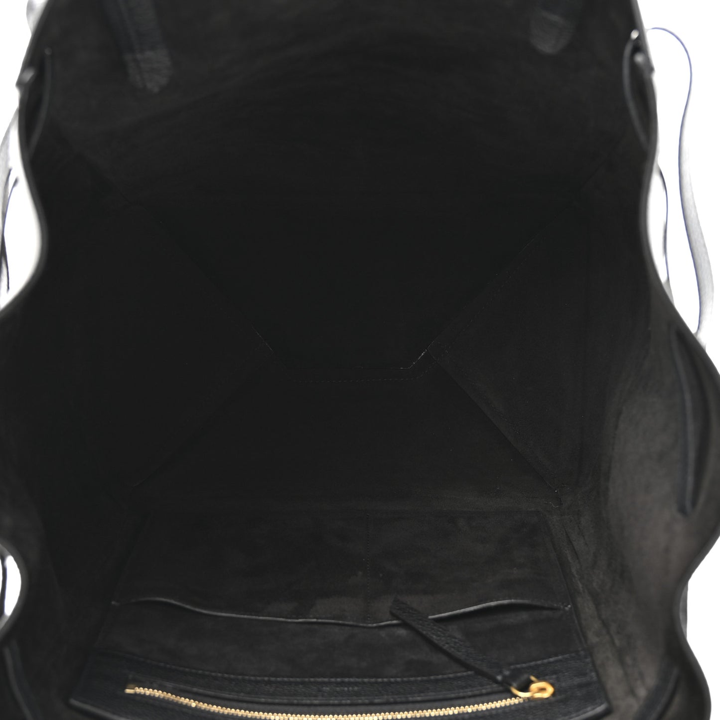 Soft Grained Calfskin Small Belt Cabas Phantom Black