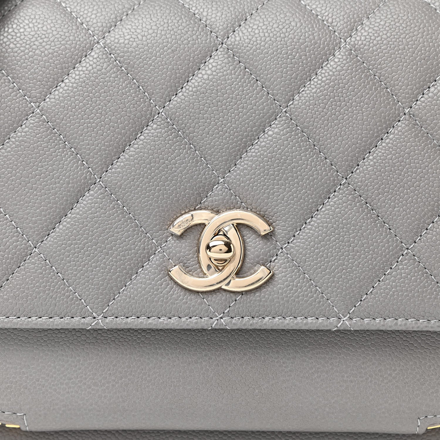 Chanel Caviar Quilted Medium Business Affinity Flap Grey 8 of 11