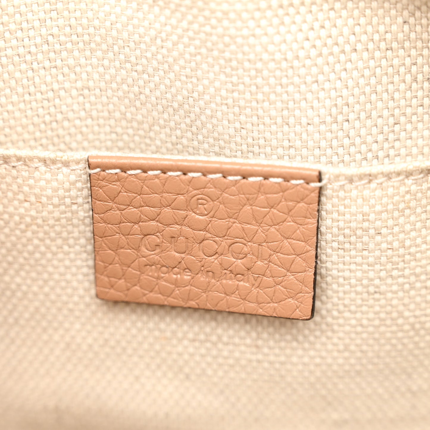 Pebbled Calfskin Small Soho Disco Bag Camelia