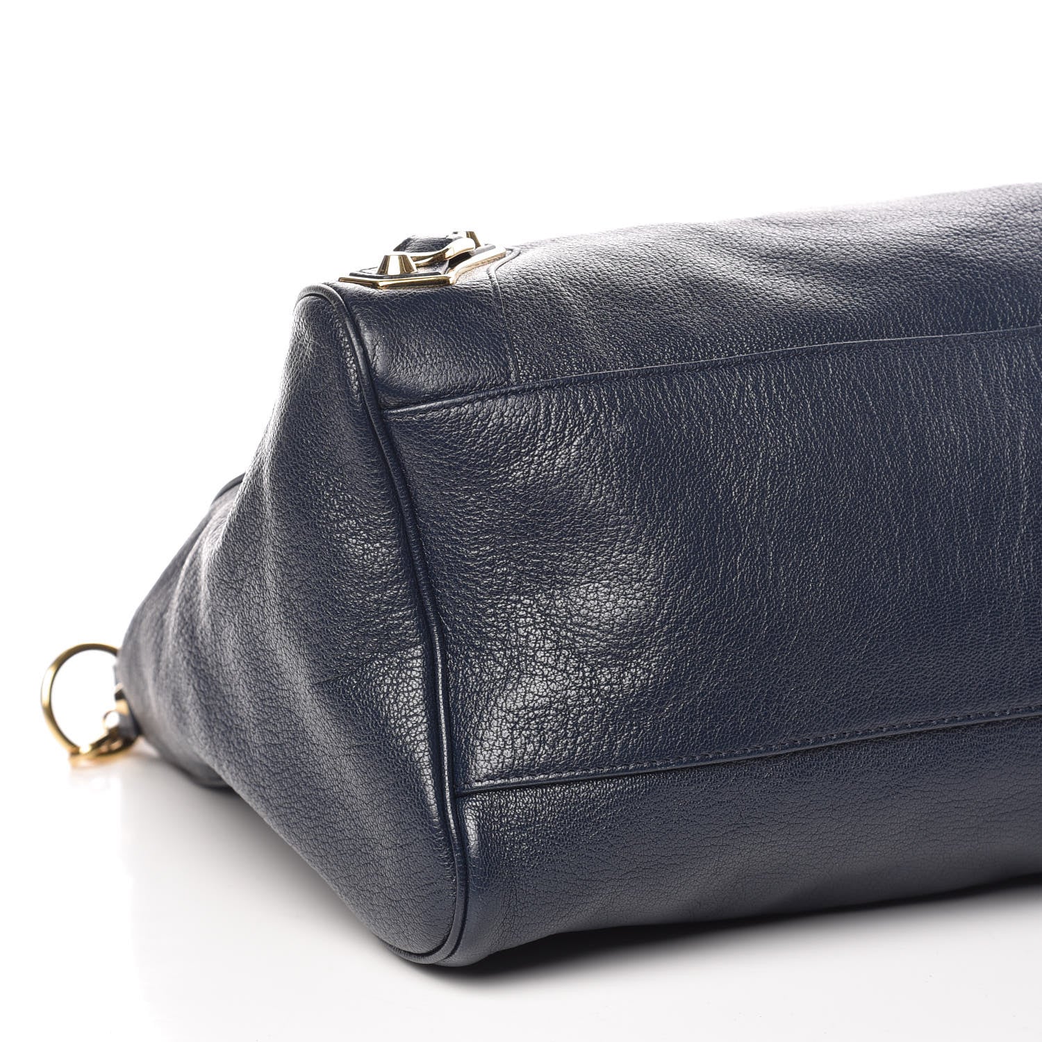 Balenciaga Chevre Gold Metallic Edge Hardware Velo Bleu Nuit Dark Sea 9 of 10