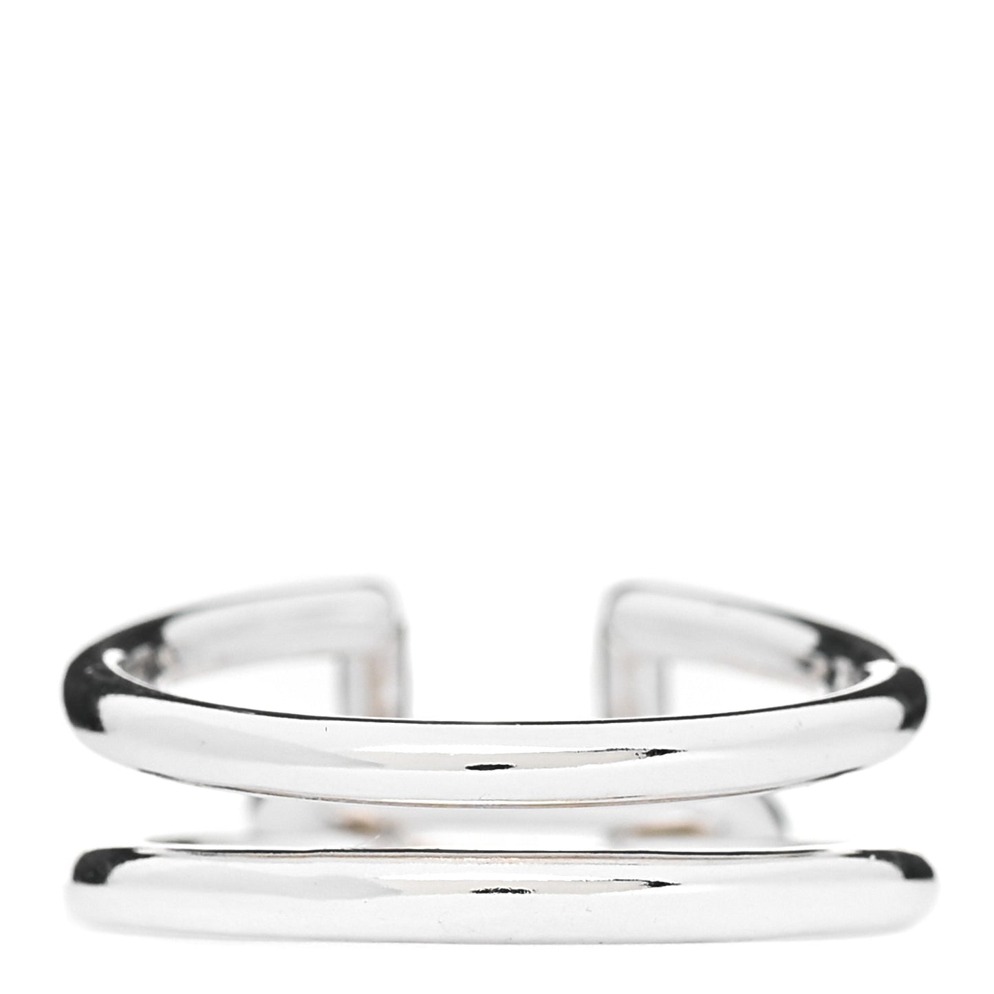 Sterling Silver HardWear Two-Row Ring 56 7.75