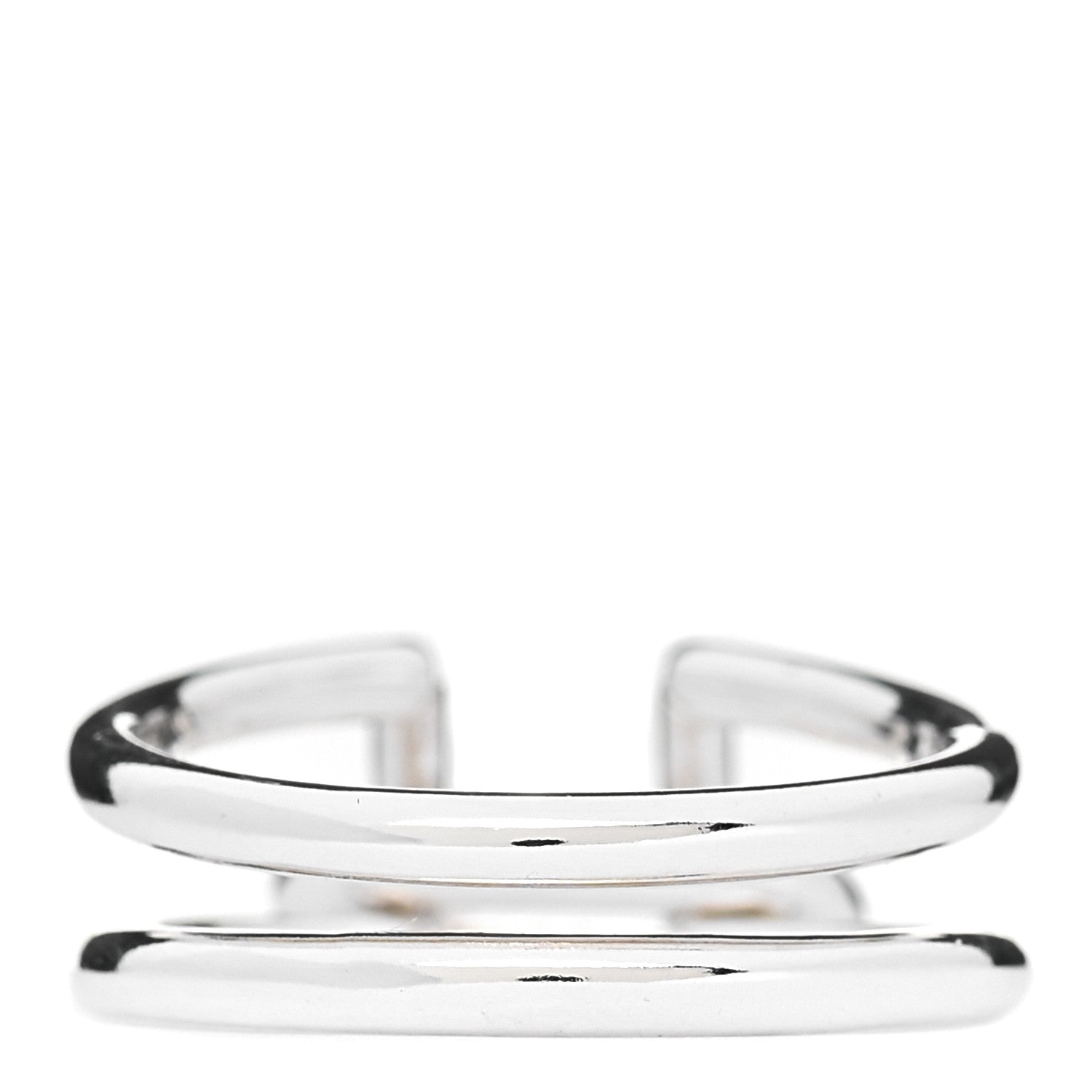 Tiffany Sterling Silver HardWear Two-Row Ring 56 7.75 3 of 4