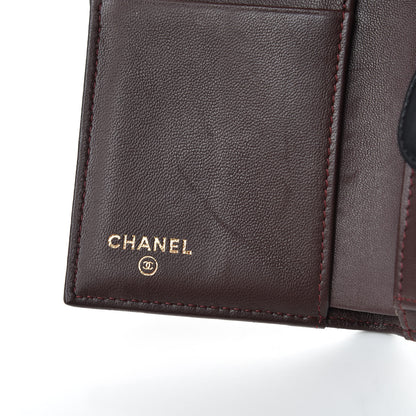 Chanel Lambskin Quilted Compact Flap Wallet Black 9 of 10