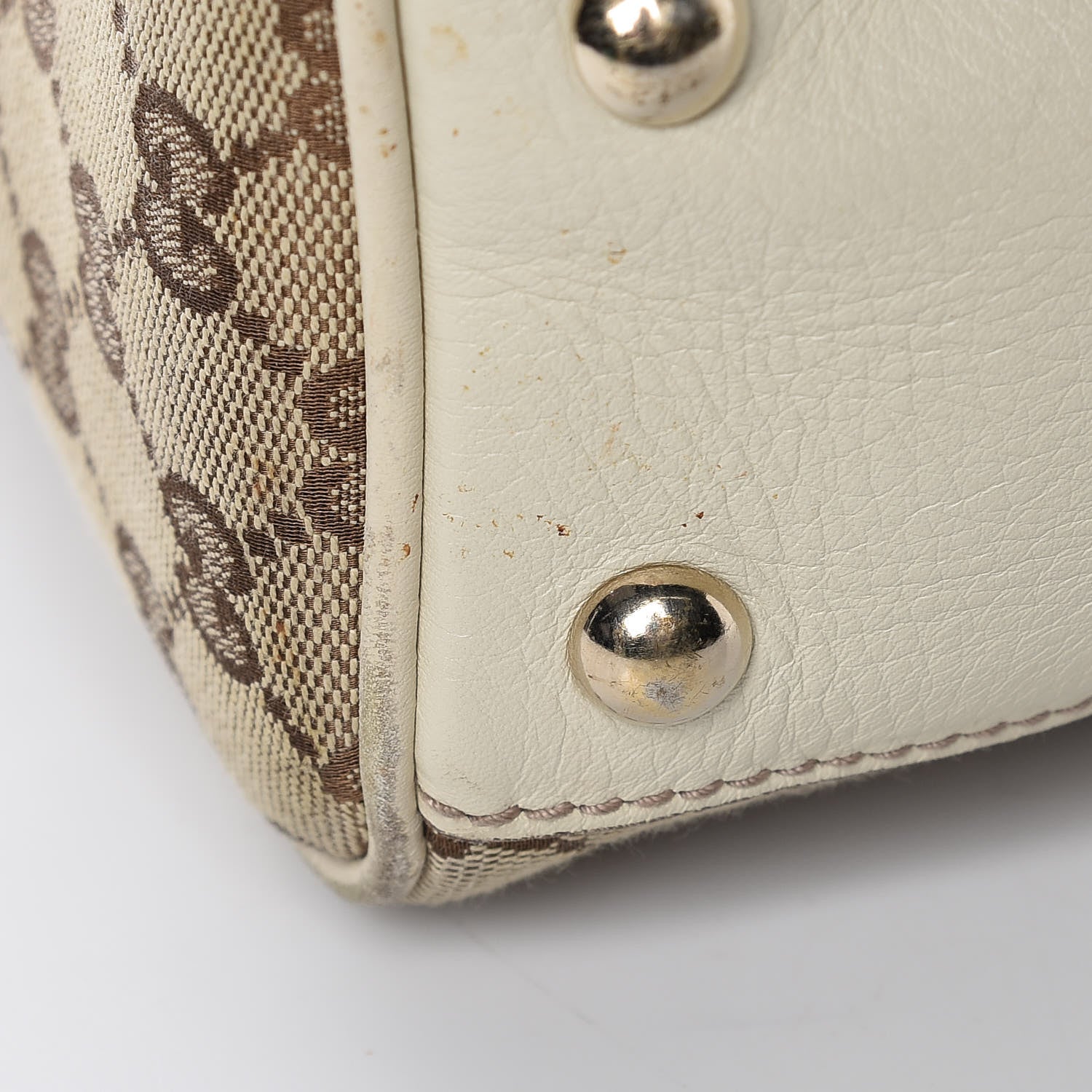 Gucci Monogram Peggy Braided Tote Off White 13 of 19