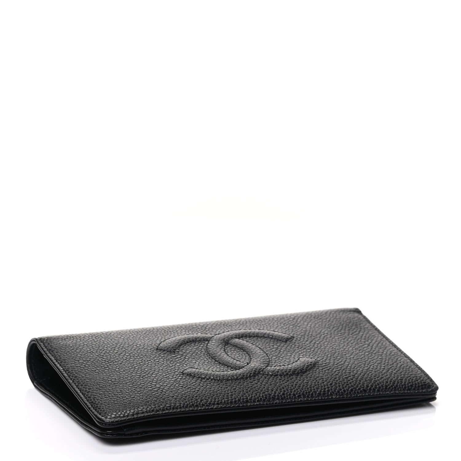 Chanel Caviar Timeless CC Yen Wallet Black 3 of 4