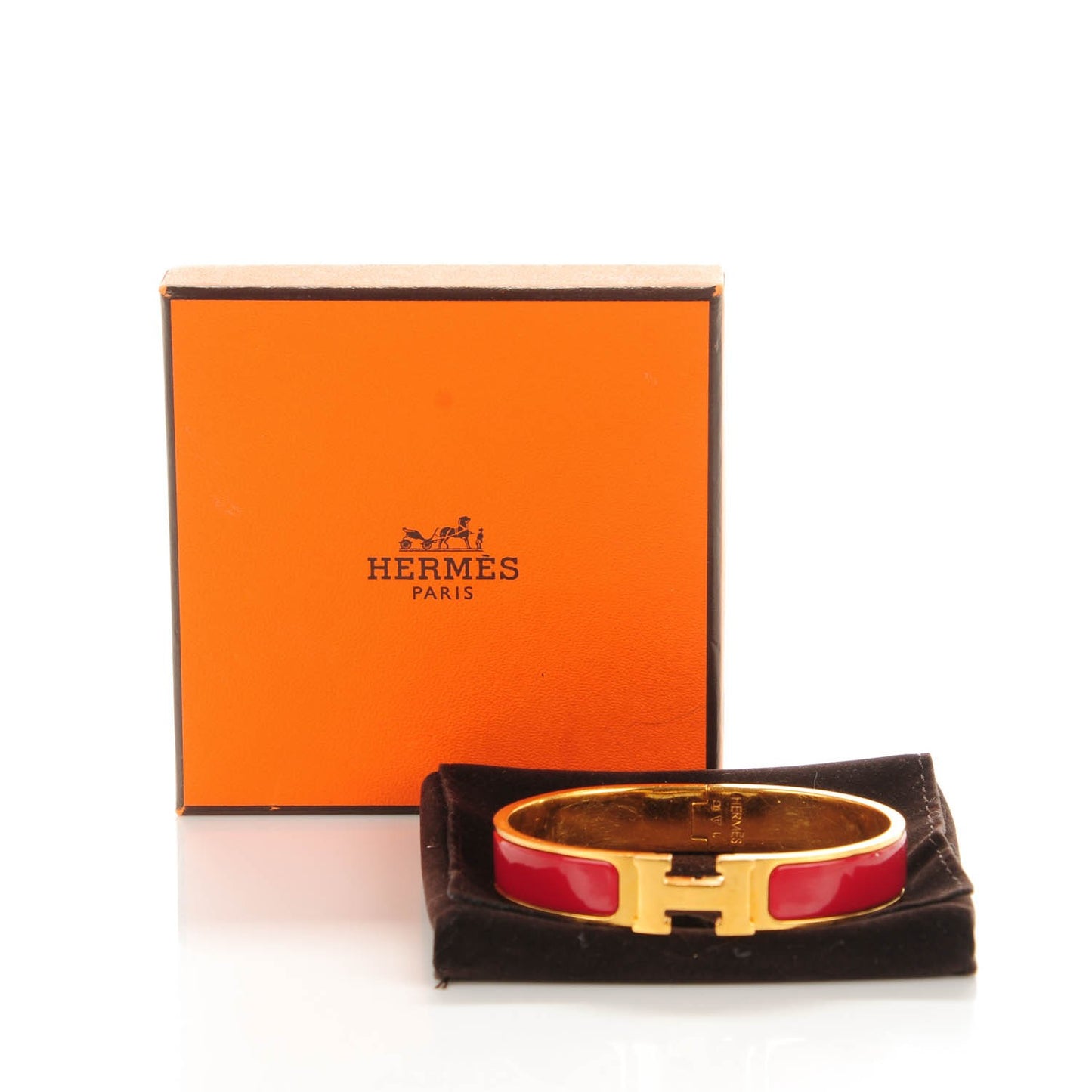 Enamel Clic Clac H Narrow Bracelet PM