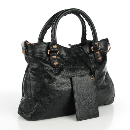 Balenciaga Agneau Giant 12 Rose Gold Hardware Town Black 3 of 8