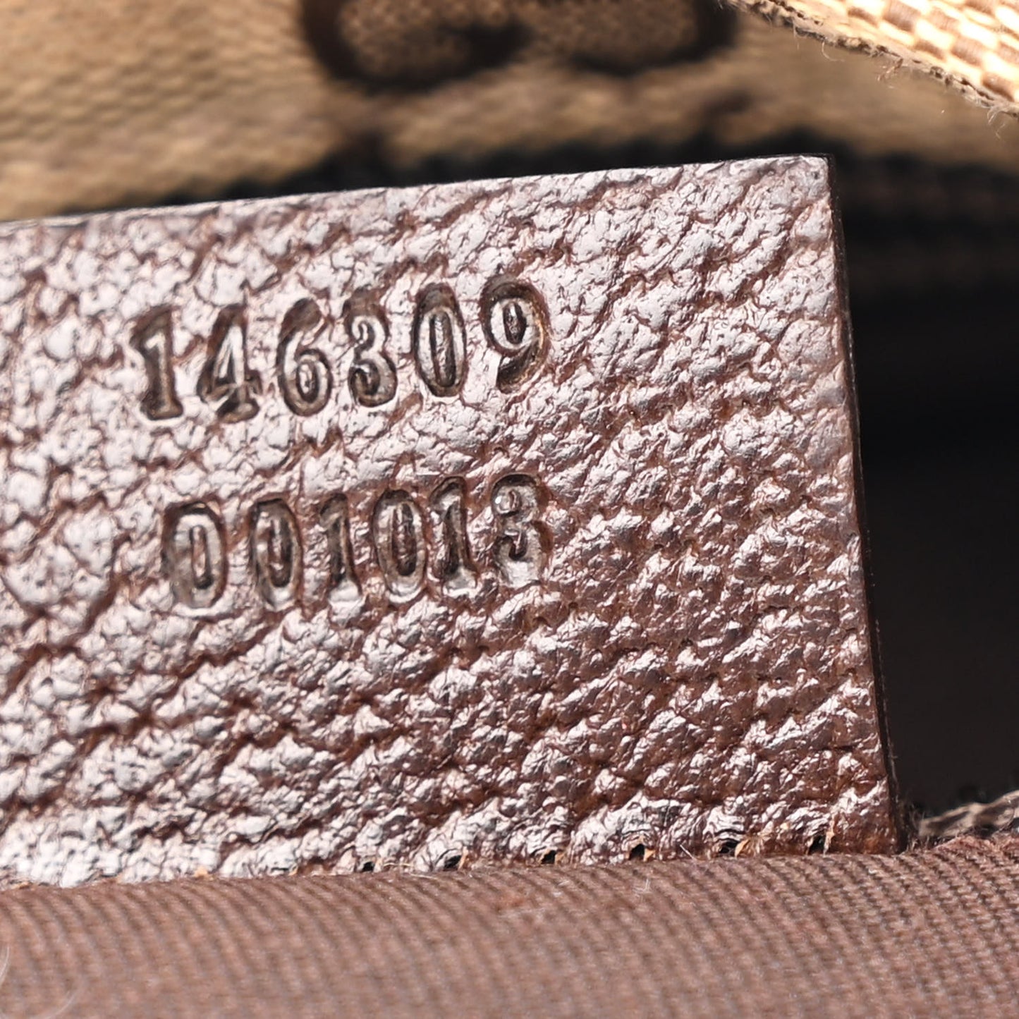 Monogram Web Small Flat Messenger Bag Brown