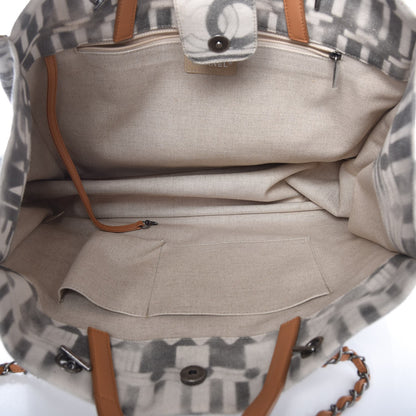 Chanel Canvas Large Iliad Shopping Tote Beige 6 of 9