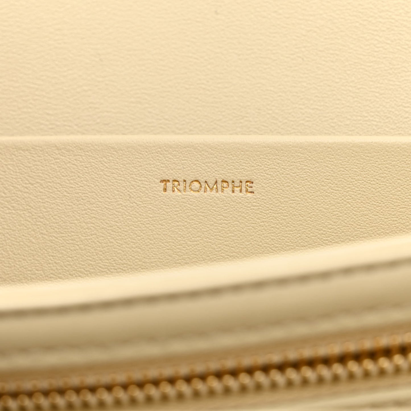 Shiny Calfskin Medium Triomphe Limestone