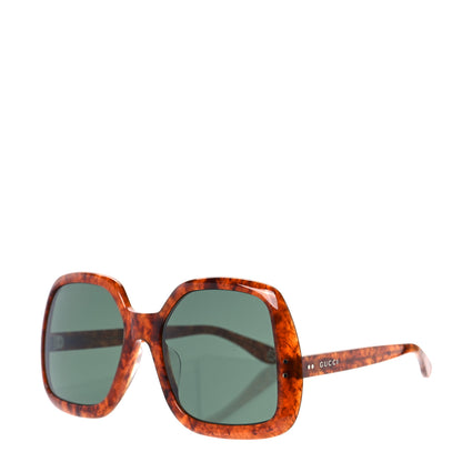 Gucci Squared Frame GG0625S Glasses in Havana Brown 1 of 7