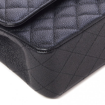 Chanel Caviar Quilted Medium Double Flap Black 5 of 10