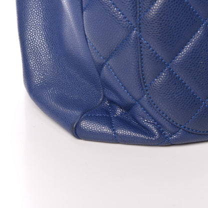 Chanel Caviar Quilted XXL Grand Shopping Tote GST Navy Blue 13 of 20