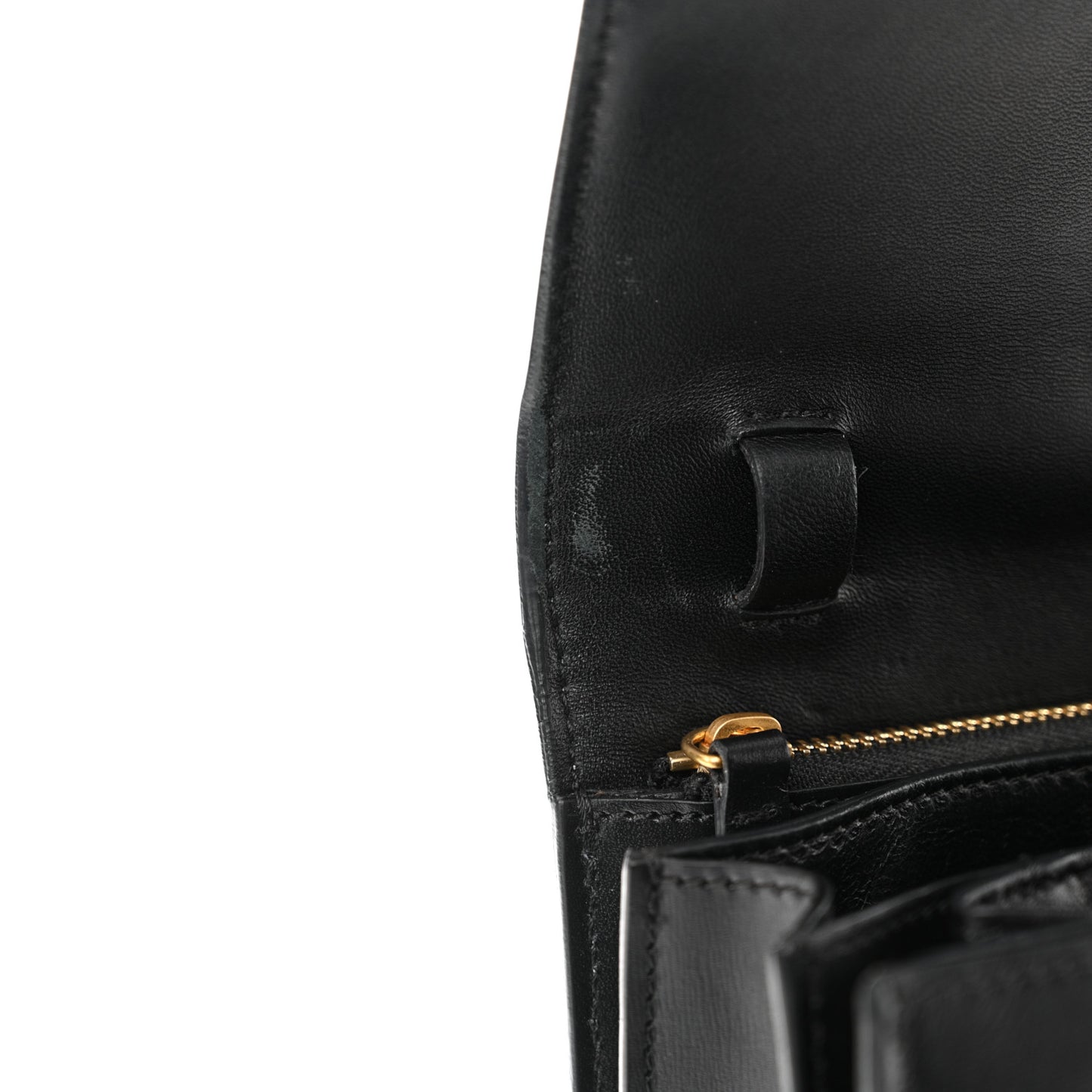 Box Calfskin Medium Classic Box Flap Bag Black