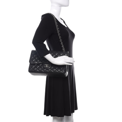 Chanel Caviar Quilted Jumbo Double Flap Black 2 of 11