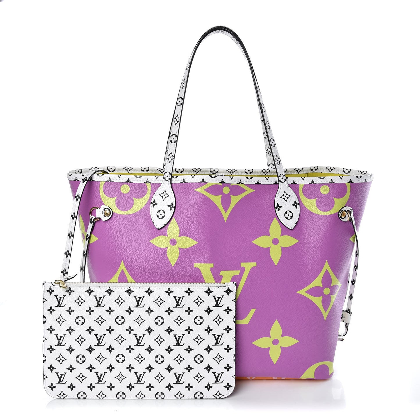 Monogram Giant Neverfull MM Pink Lilac