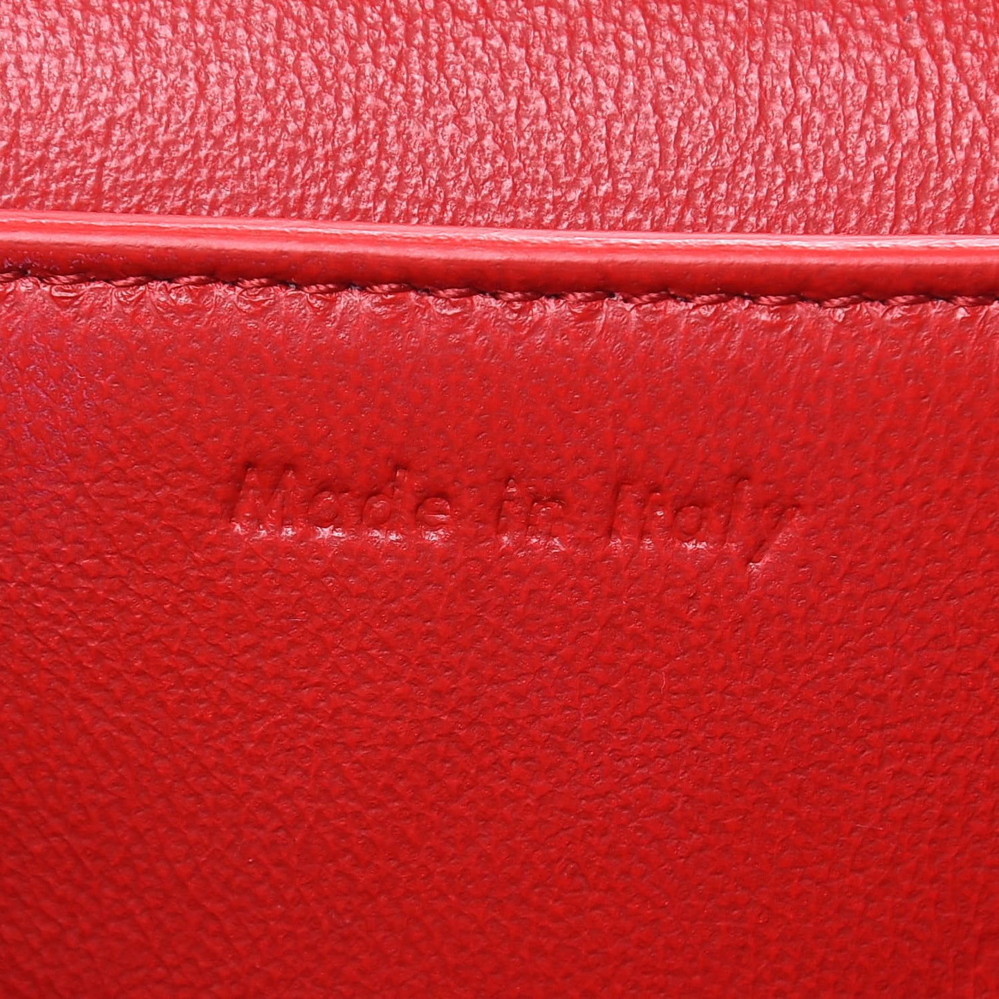 Shiny Smooth Calfskin Medium Frame Shoulder Bag Poppy Red Clay