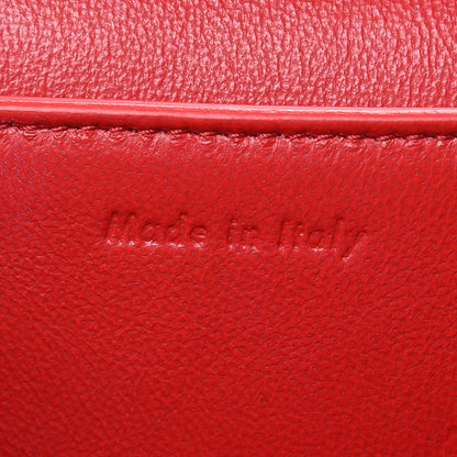 Celine Shiny Smooth Calfskin Medium Frame Shoulder Bag Poppy Red Clay 6 of 15