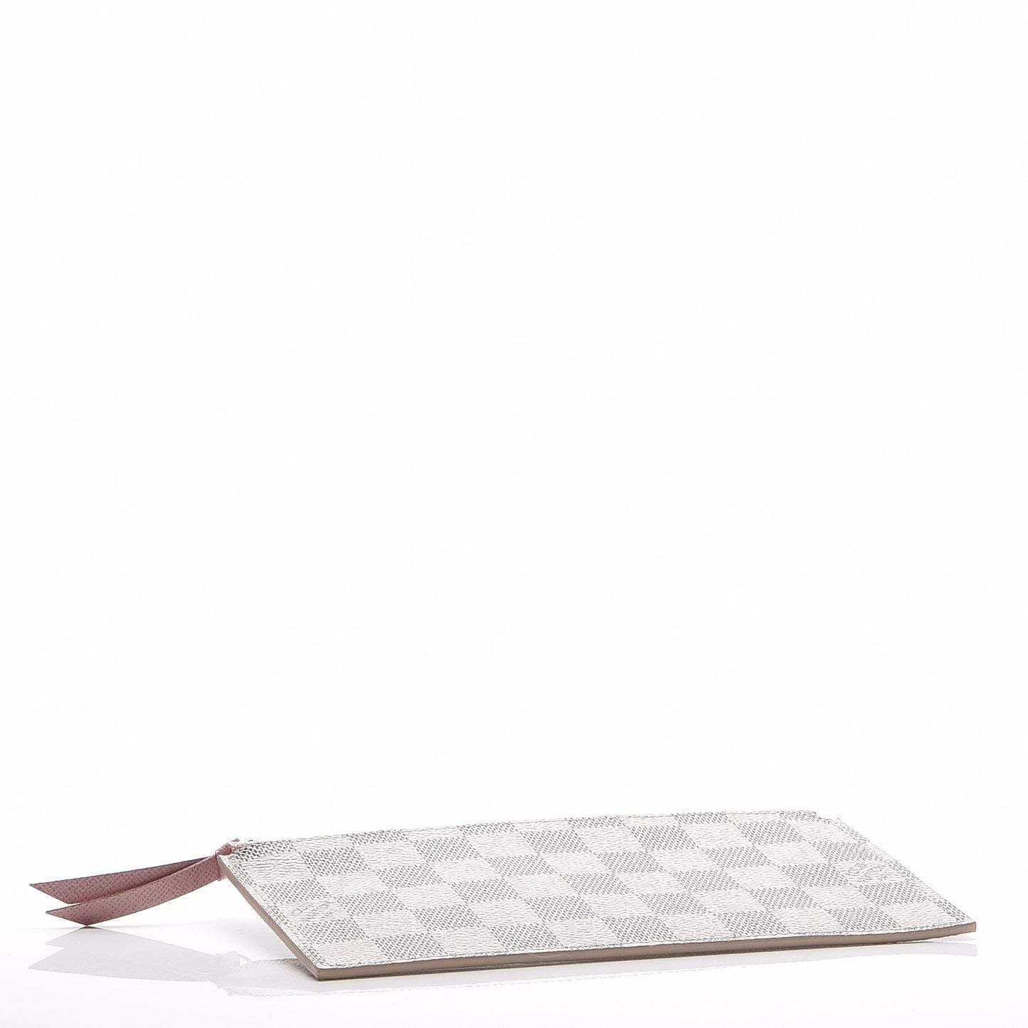 Damier Azur Felicie Chain Wallet Zippered Insert Rose Ballerine