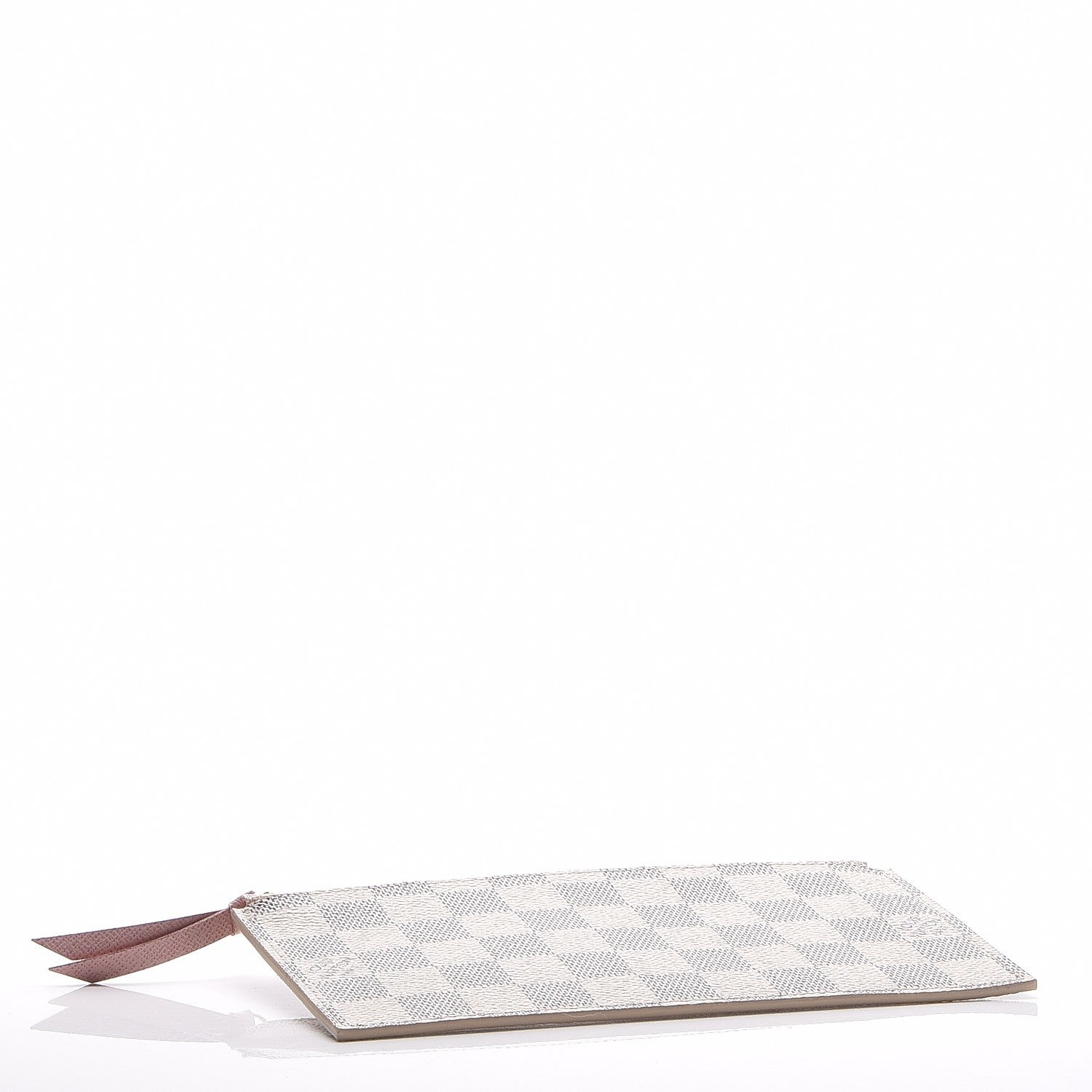 Louis Vuitton Damier Azur Felicie Chain Wallet Zippered Insert Rose Ballerine 4 of 6