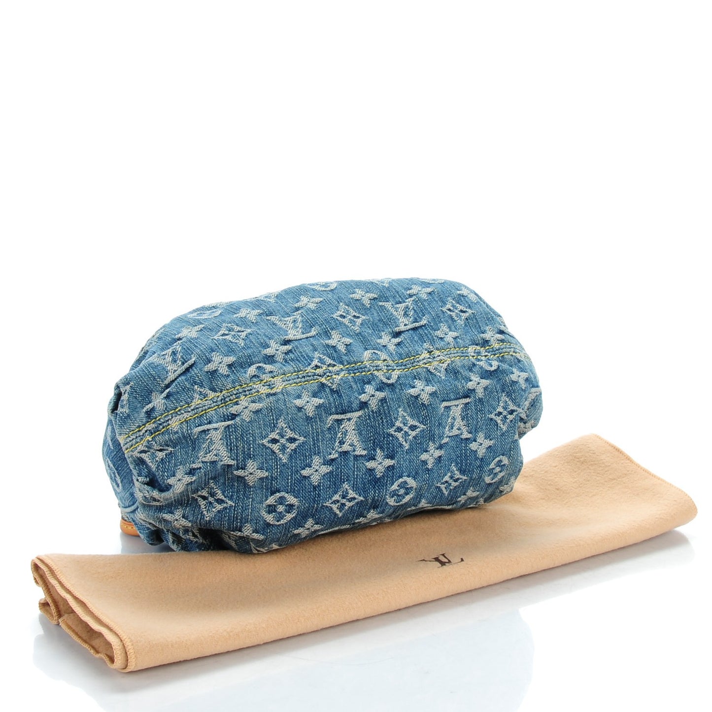 Monogram Denim Pleaty Blue