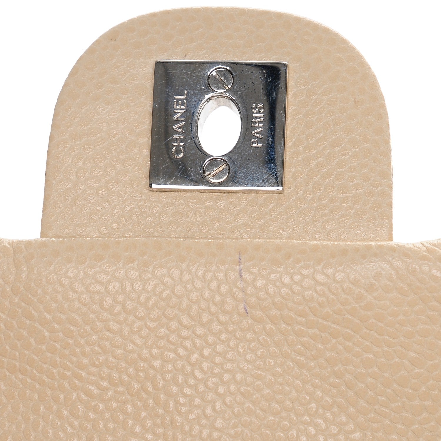 Chanel Caviar Quilted New Mini Flap Beige Clair 9 of 9