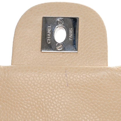 Chanel Caviar Quilted New Mini Flap Beige Clair 9 of 9