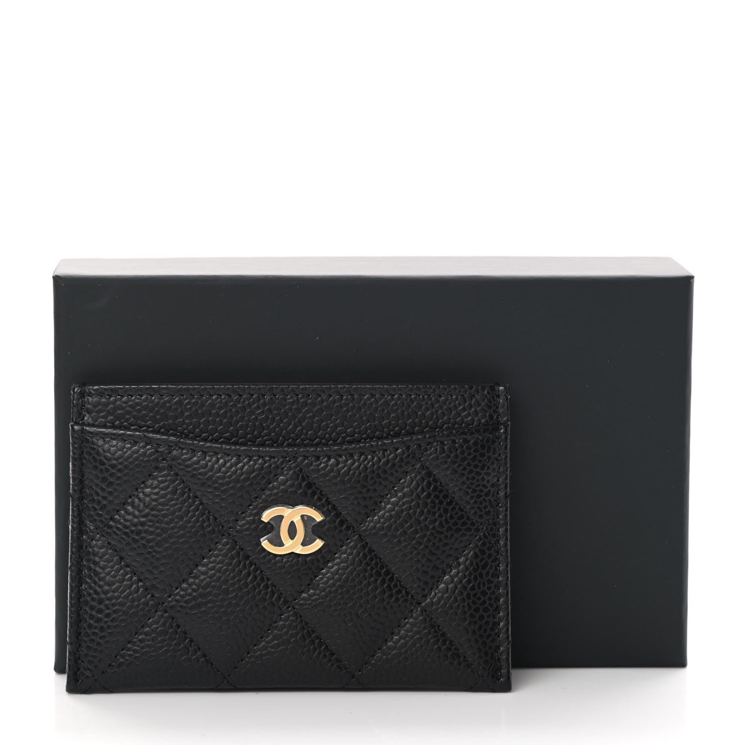 Chanel Caviar Quilted Card Holder Black 9 of 9