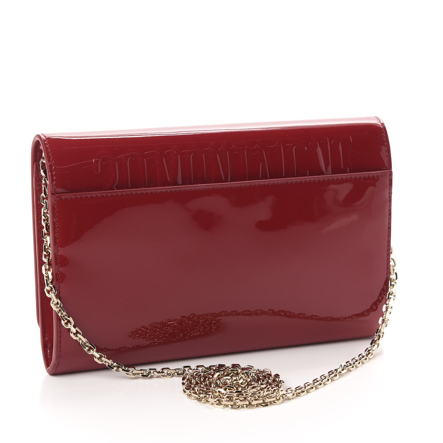 Christian Dior Patent 30 Montaigne Pouch Cherry Red 3 of 10
