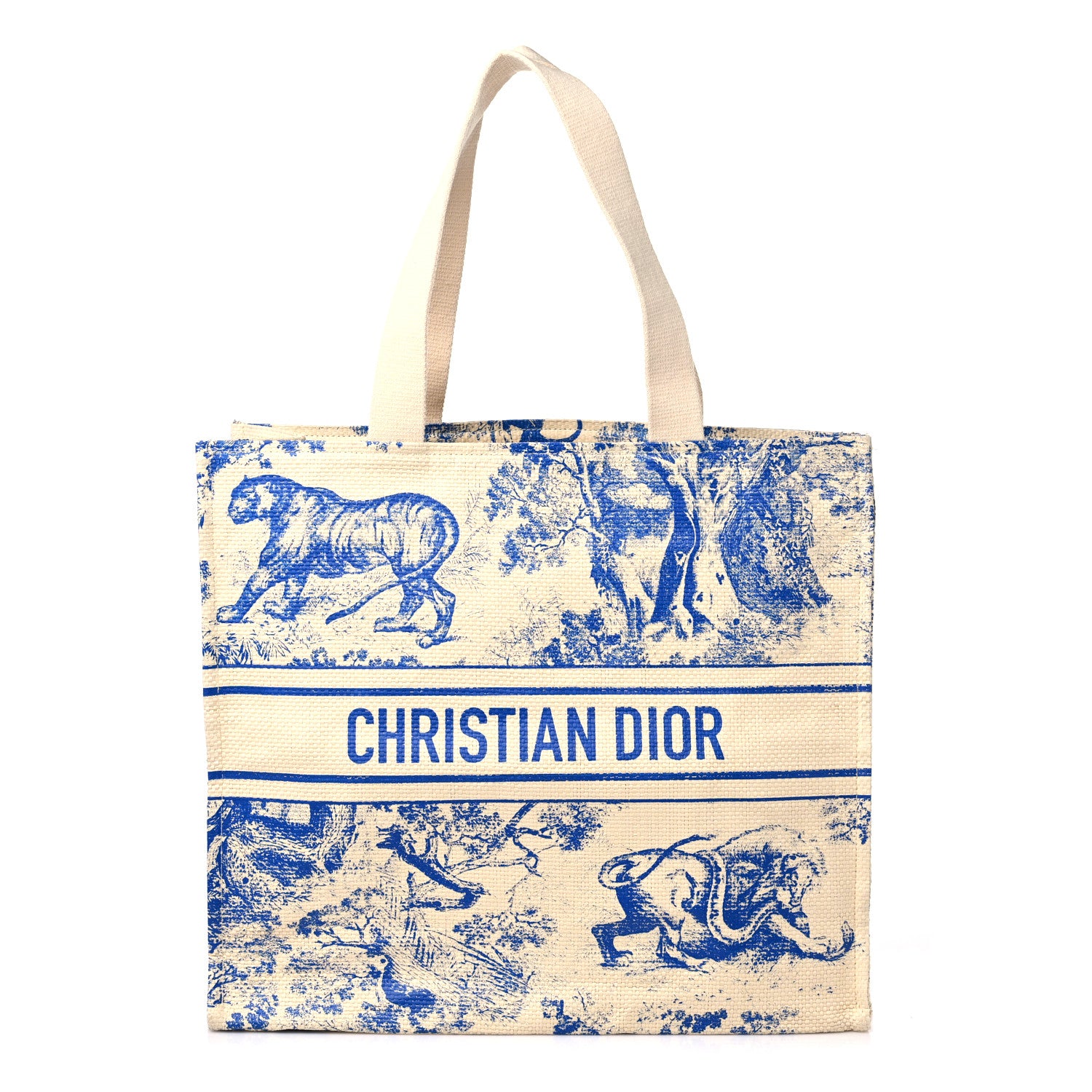 Christian Dior Straw Dioriviera Tote Beige 1 of 7