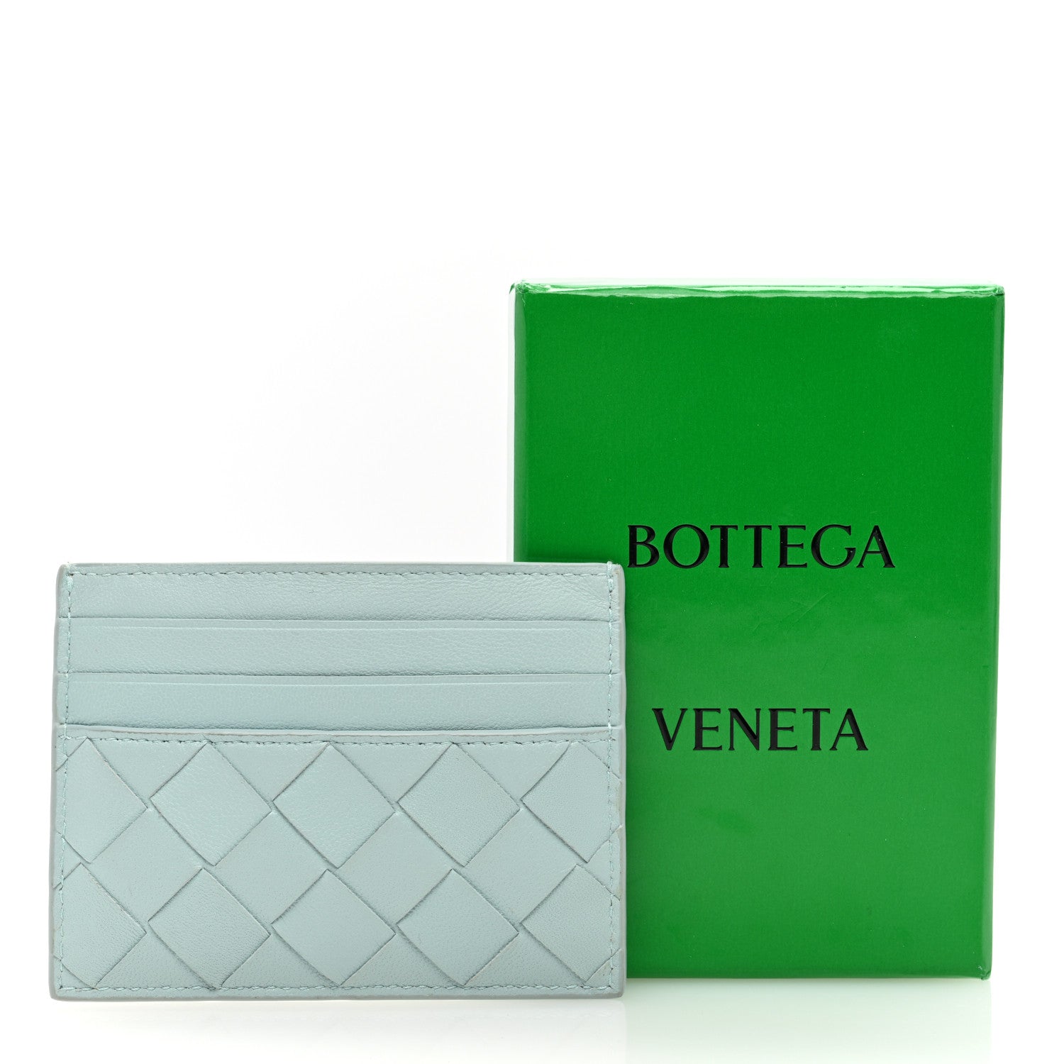 Bottega Veneta Nappa Intrecciato Card Holder Light Blue 8 of 8