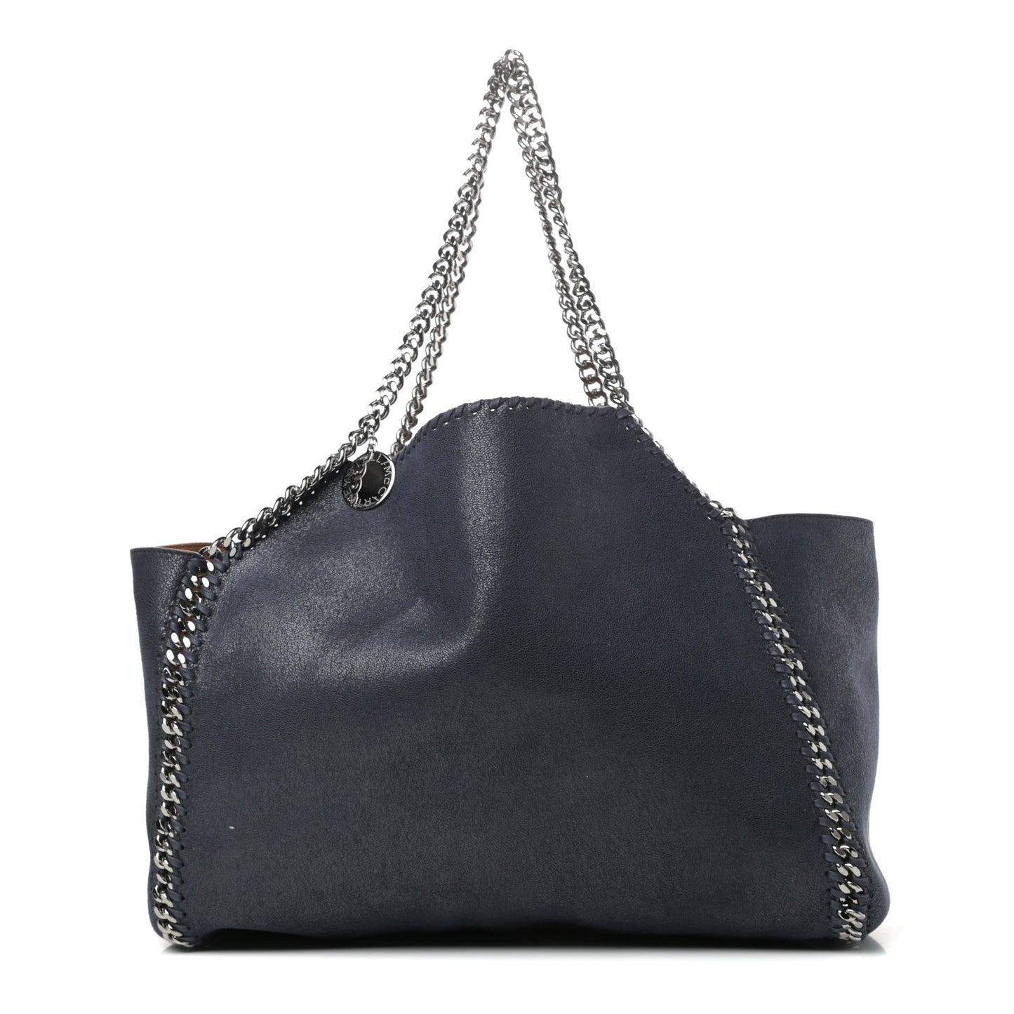 Shaggy Deer Falabella Reversible Tote Navy Camel