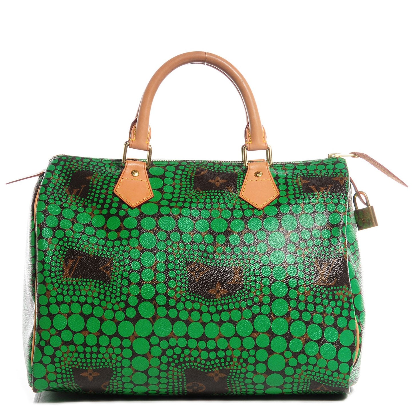 Monogram Kusama Town Speedy 30 Green