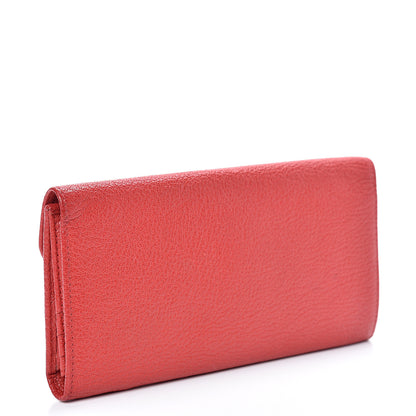 Miu Miu Goatskin Madras Continantal Wallet Rosso 3 of 13