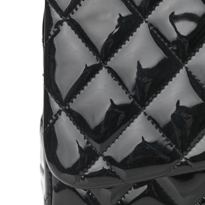 Chanel Patent Quilted Jumbo Double Flap Black 12 of 12