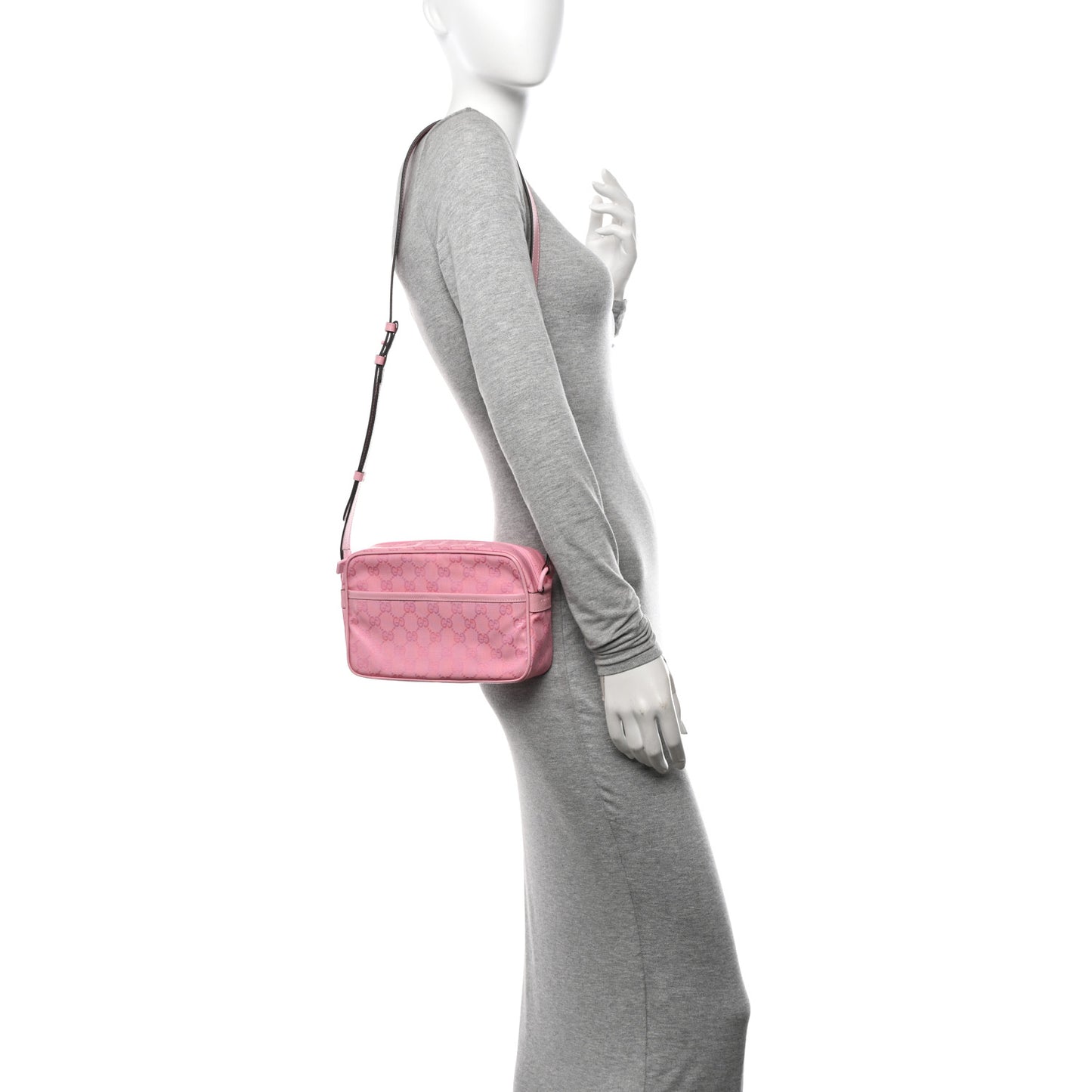 GG Crystal Monogram Mini Shoulder Bag Sugar Pink