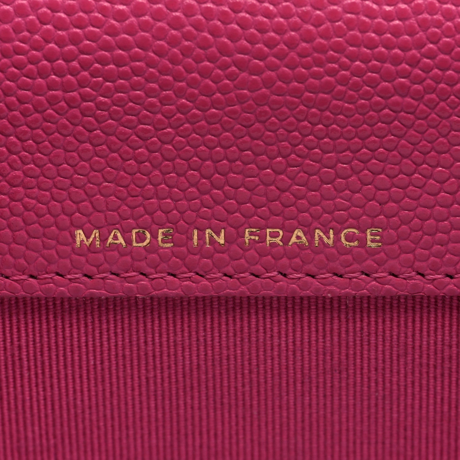 Chanel Caviar Quilted Flap Card Holder Wallet Dark Pink 6 of 9