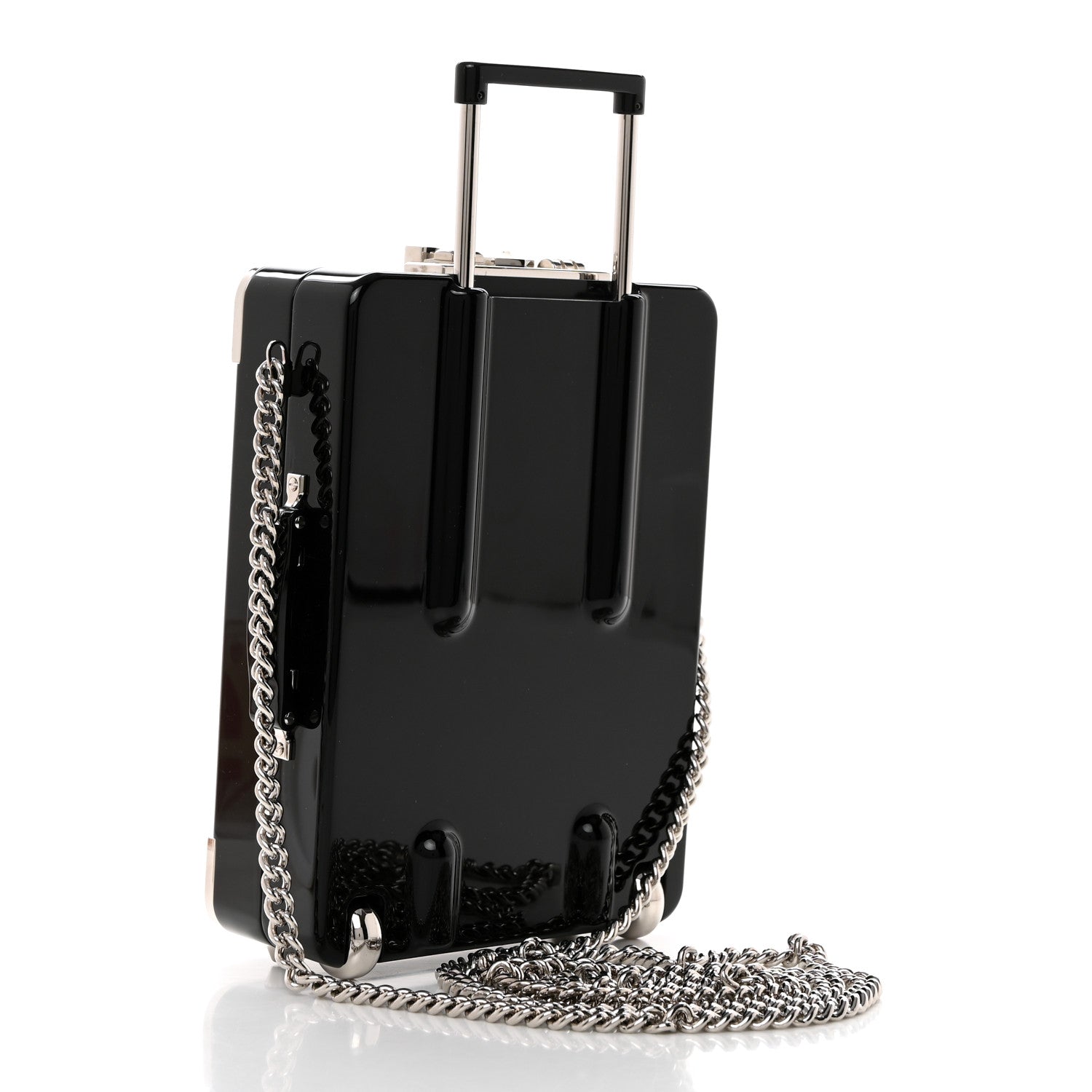 Chanel Plexiglass Lambskin Evening In The Air Mini Trolley Minaudiere Clutch 3 of 8