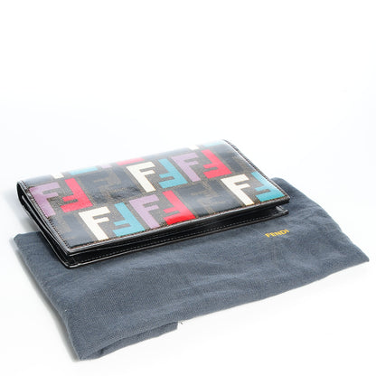 Fendi Zucca Spalmati Chain Clutch Pastello 4 of 9
