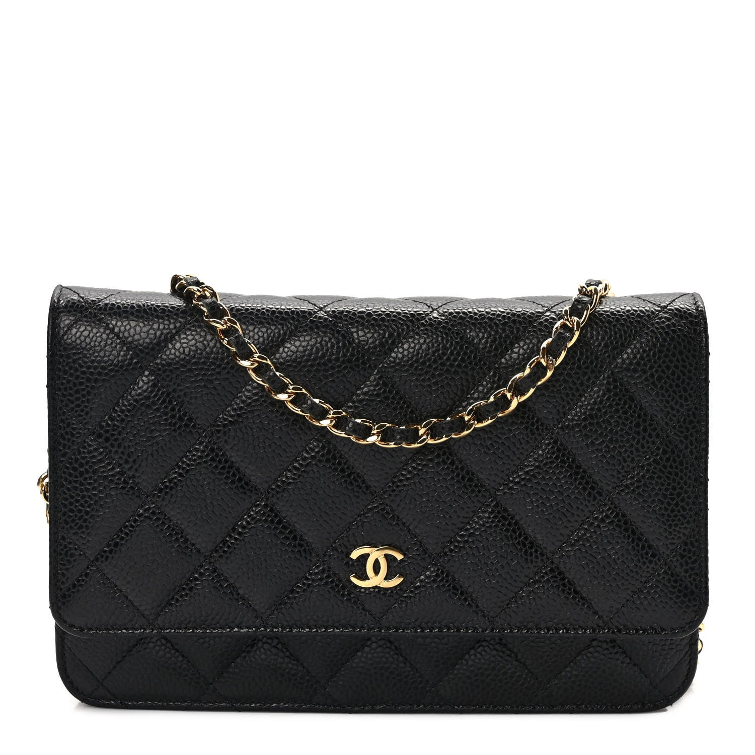 Chanel Caviar Quilted Wallet On Chain WOC Black 1 of 9