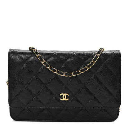 Chanel Caviar Quilted Wallet On Chain WOC Black 1 of 9