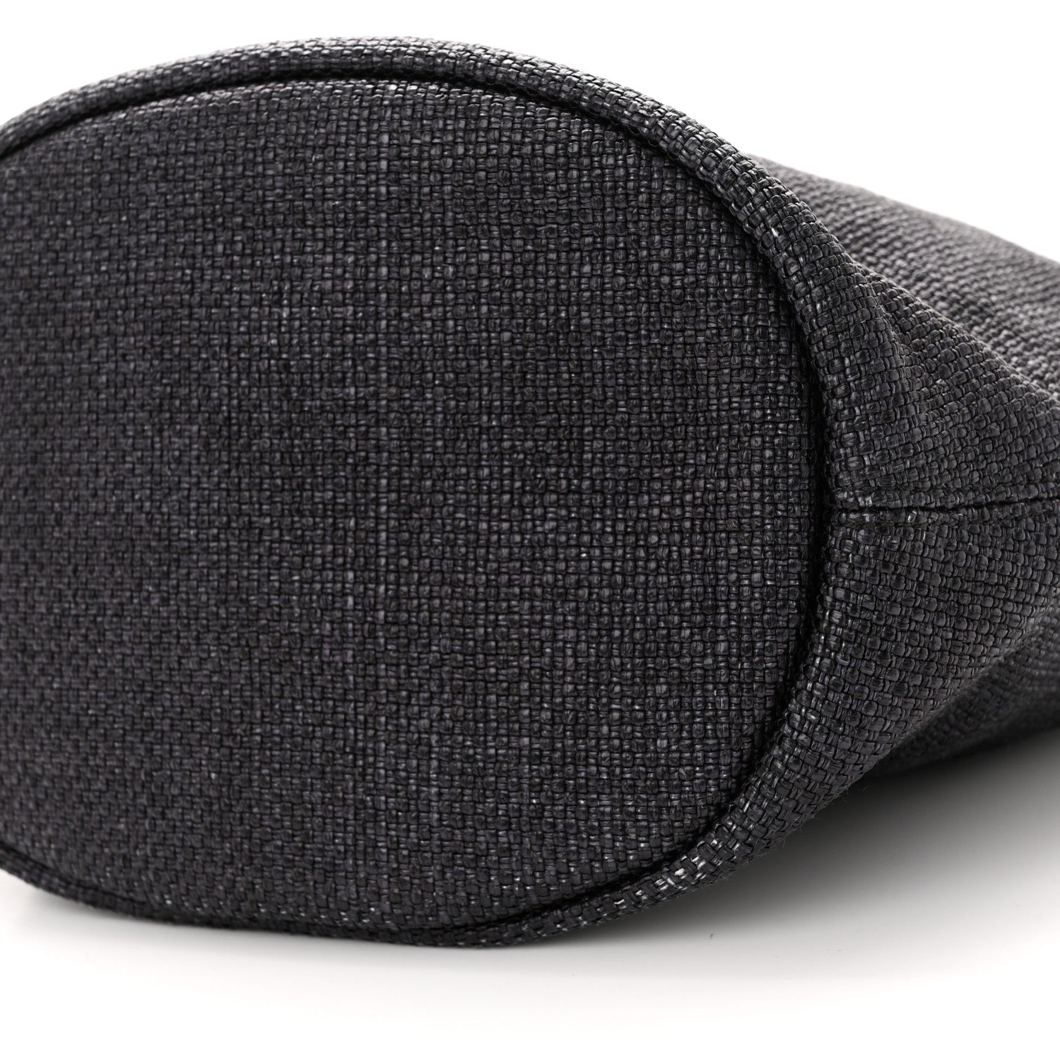 Chanel Lurex Canvas Deauville Drawstring Bag Navy Blue Gold 10 of 10