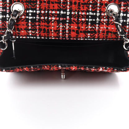 Chanel Tweed Quilted Mini Rectangular Flap Red Navy 5 of 11