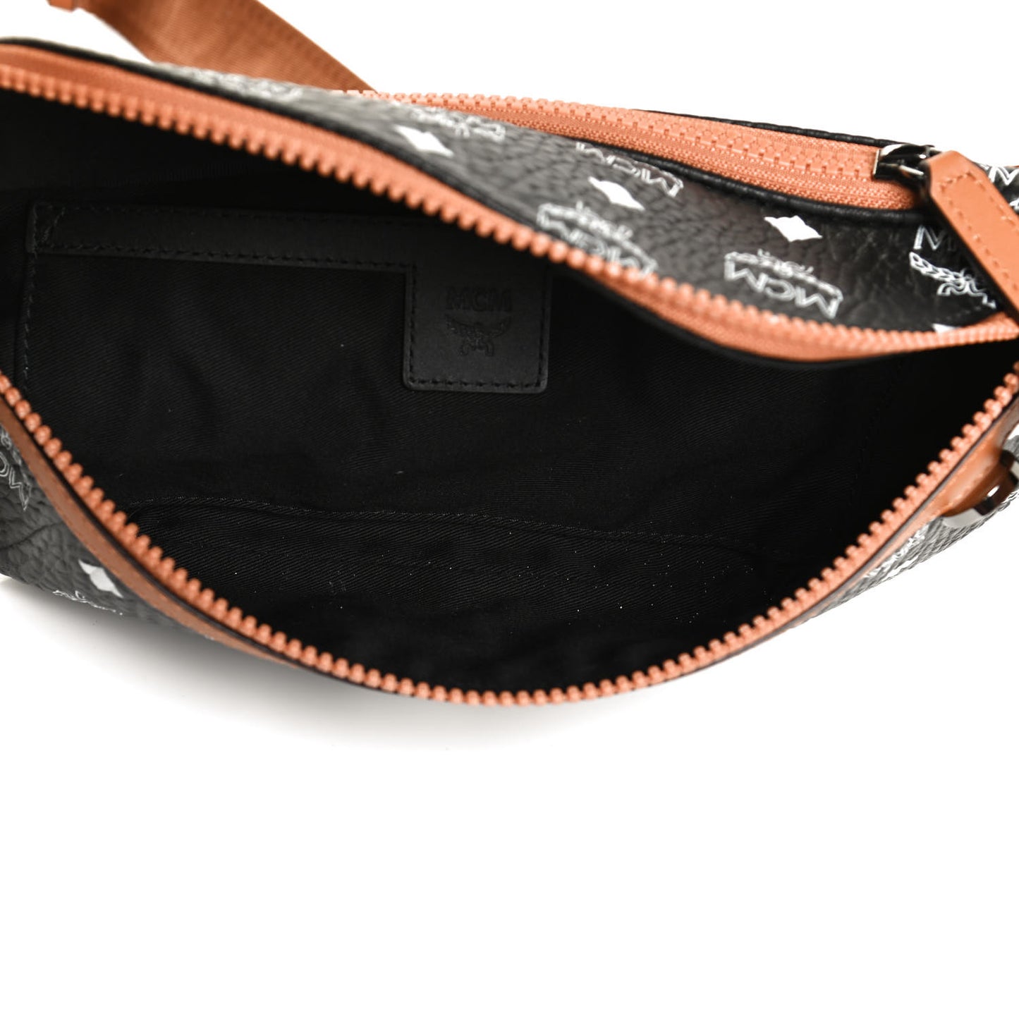 Visetos Small Fusten Belt Bag Black Cognac