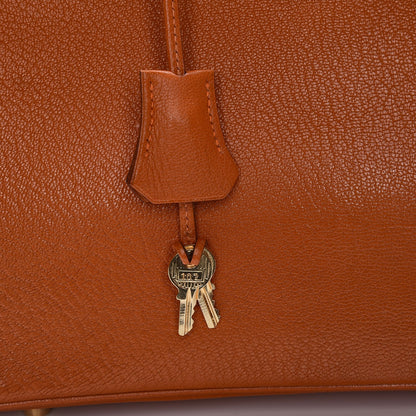 Hermes Chevre de Coromandel Birkin 30 Potiron 26 of 26