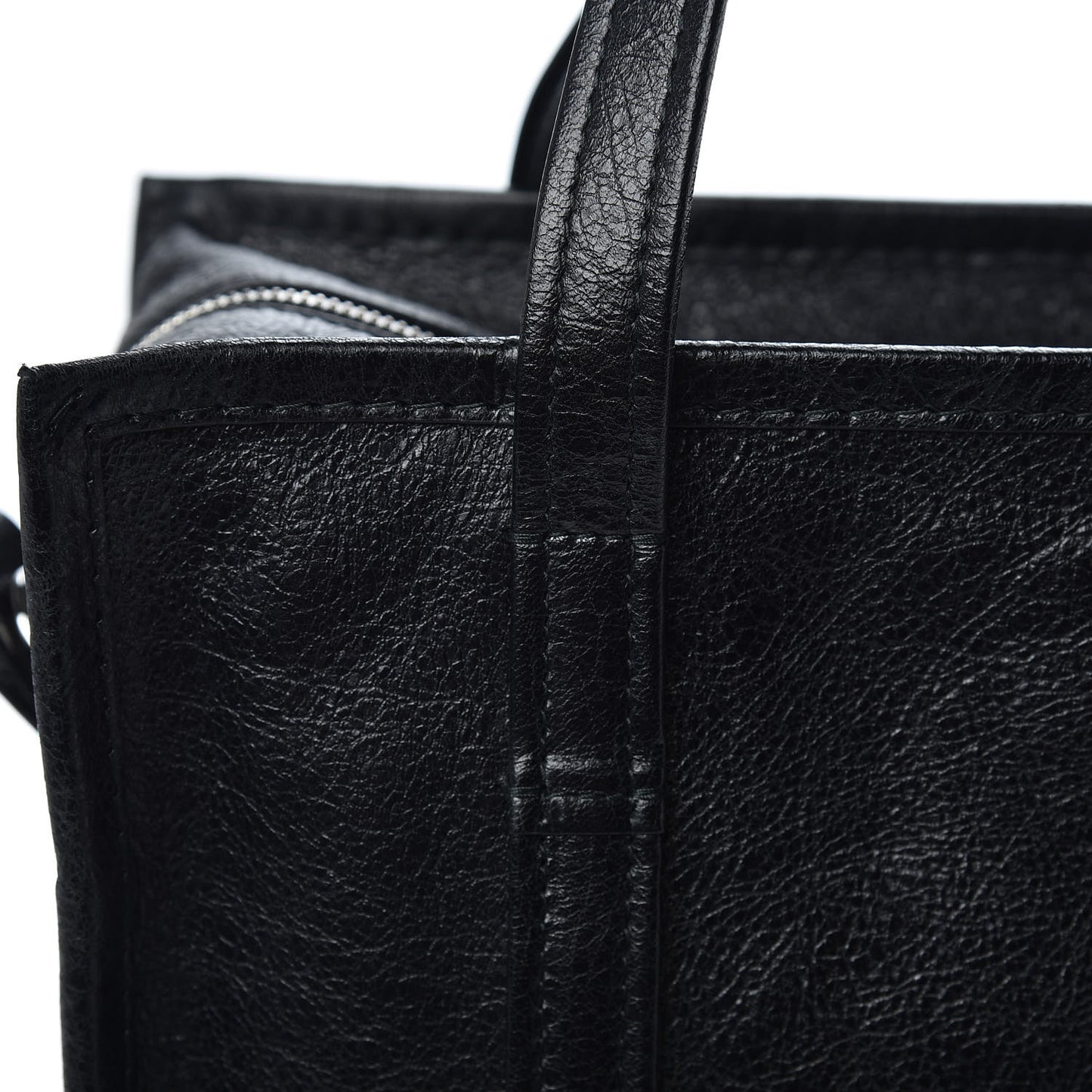 Agneau Small Bazar Shopper Tote Black